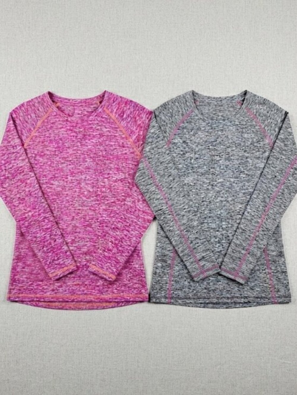 RBX Women's 3X Long Sleeve T-Shirt Bundle Pink Gray Moisture Wicking Activewear